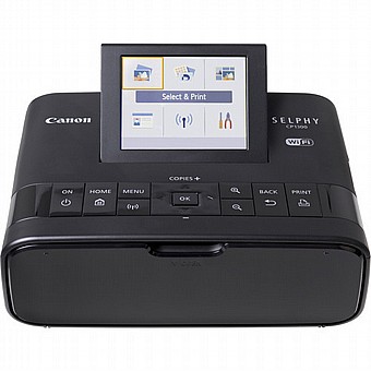 קיים במלאי בצבע שחור מדפסת Canon SELPHY CP1300 Compact Photo Printer