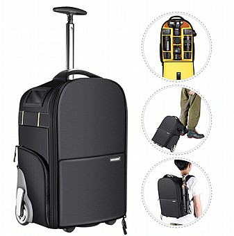 ����� ����� �����  ������� Neewer NW-89032-in-1 Wheeled Camera Backpack