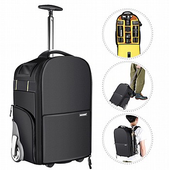����� ����� �����  ������� Neewer NW-89032-in-1 Wheeled Camera Backpack