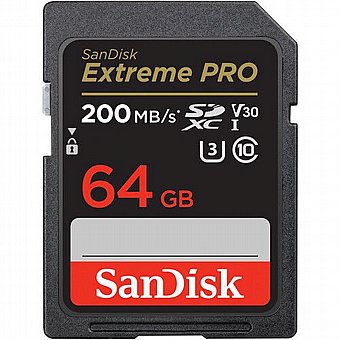 ����� ������ SANDISK EXTREME PRO� SDXC� UHS-I MEMORY CARDS 64GB